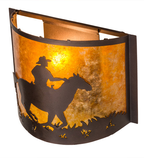 Meyda Tiffany 163112 One Light Wall Sconce, Mahogany Bronze