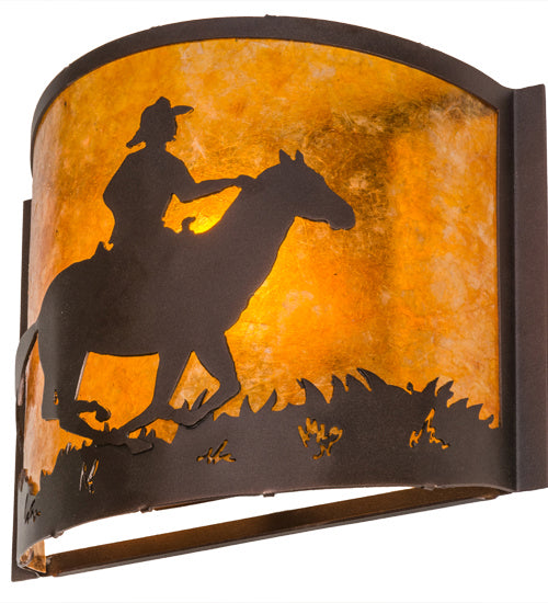 Meyda Tiffany 163112 One Light Wall Sconce, Mahogany Bronze