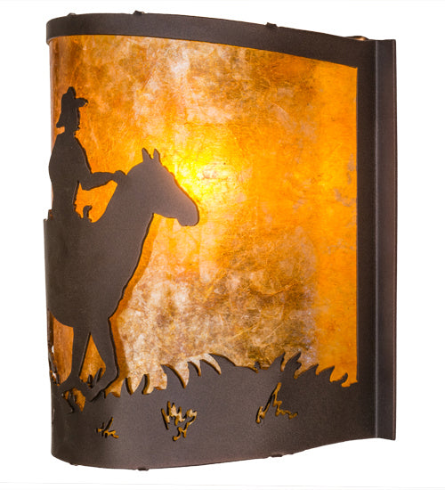 Meyda Tiffany 163112 One Light Wall Sconce, Mahogany Bronze