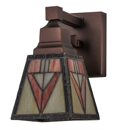 Meyda Tiffany 163117 One Light Wall Sconce, Mahogany Bronze