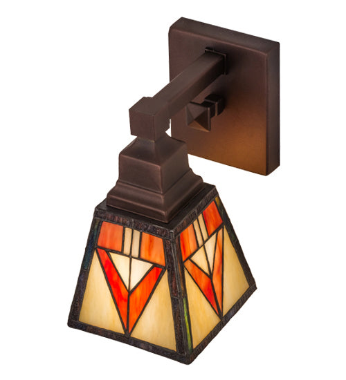 Meyda Tiffany 163117 One Light Wall Sconce, Mahogany Bronze