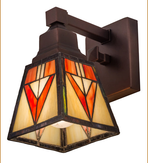 Meyda Tiffany 163117 One Light Wall Sconce, Mahogany Bronze
