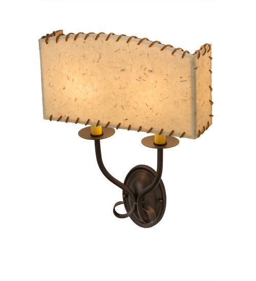 Meyda Tiffany 163121 Two Light Wall Sconce, Mahogany Bronze