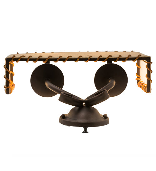 Meyda Tiffany 163121 Two Light Wall Sconce, Mahogany Bronze