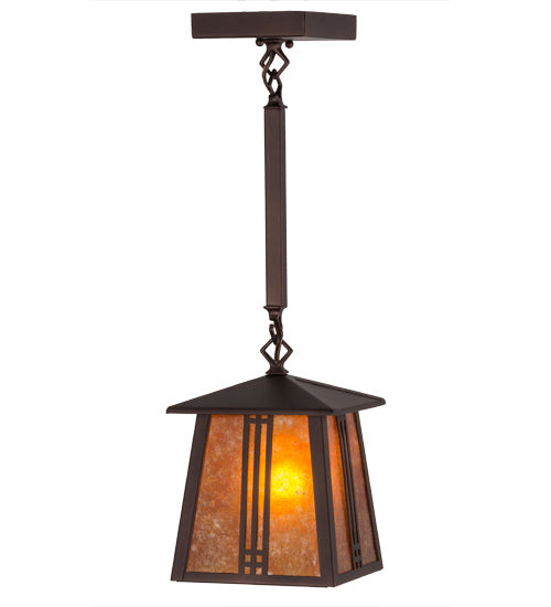 Meyda Tiffany 163124 One Light Pendant, Mahogany Bronze