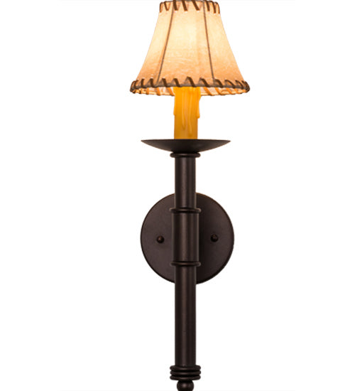Meyda Tiffany 163133 One Light Wall Sconce, Mahogany Bronze