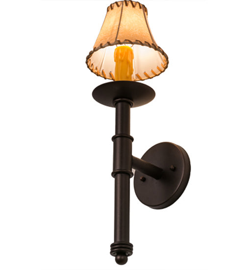 Meyda Tiffany 163133 One Light Wall Sconce, Mahogany Bronze