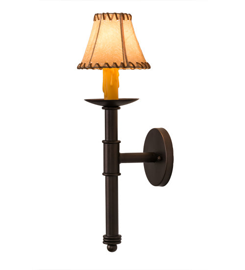 Meyda Tiffany 163133 One Light Wall Sconce, Mahogany Bronze