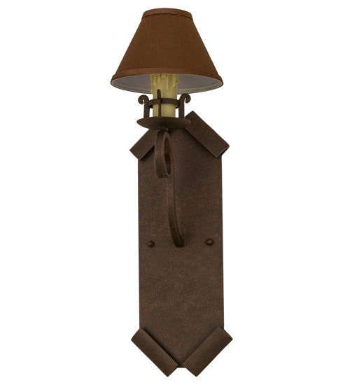 Meyda Tiffany 163388 One Light Wall Sconce, Antique Rust