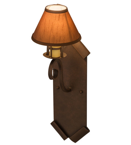 Meyda Tiffany 163388 One Light Wall Sconce, Antique Rust