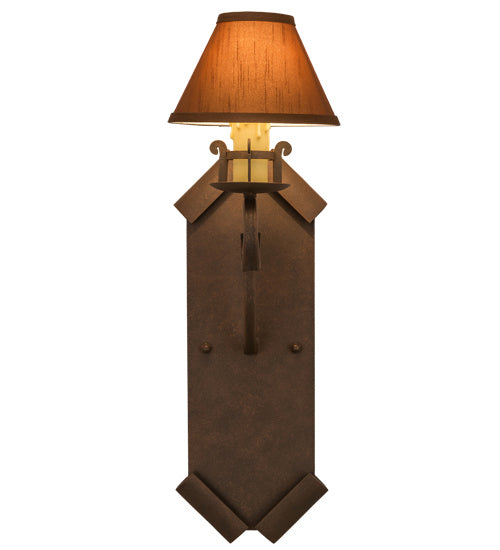 Meyda Tiffany 163388 One Light Wall Sconce, Antique Rust