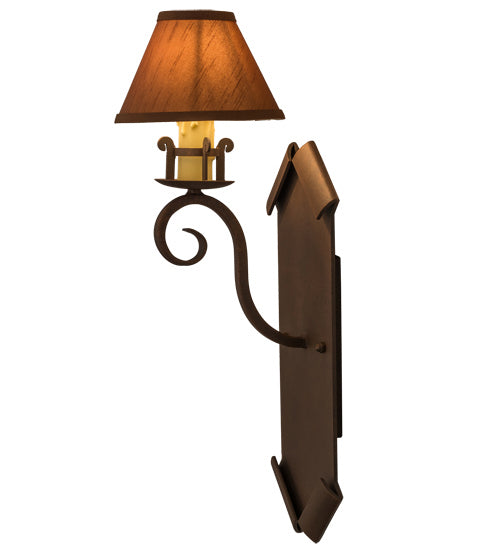 Meyda Tiffany 163388 One Light Wall Sconce, Antique Rust