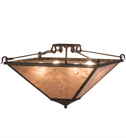 Meyda Tiffany 163904 Four Light Inverted Pendant, Coffee Bean