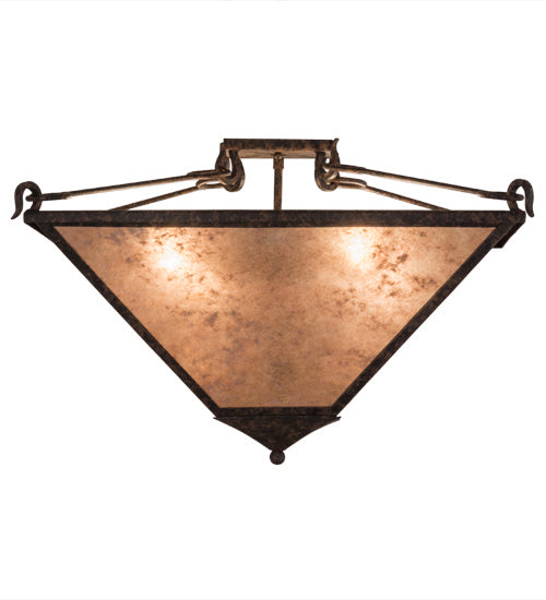 Meyda Tiffany 163904 Four Light Inverted Pendant, Coffee Bean