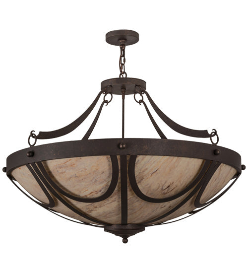 Meyda Tiffany 163949 Eight Light Pendant, Gilded Tobacco