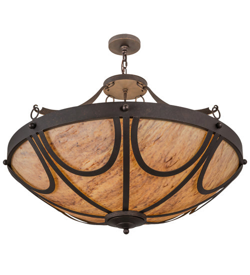 Meyda Tiffany 163949 Eight Light Pendant, Gilded Tobacco