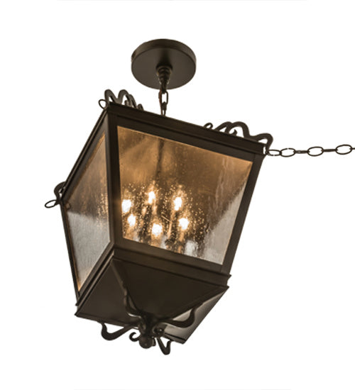 Meyda Tiffany 164102 Six Light Pendant, Timeless Bronze