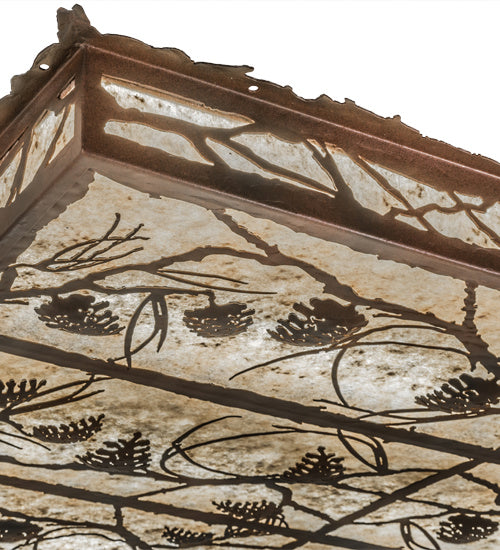 Meyda Tiffany 164127 LED Flushmount, Rust & Wrought Iron