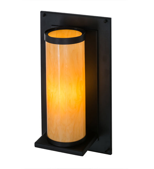 Meyda Tiffany 164366 One Light Wall Sconce, Textured Black
