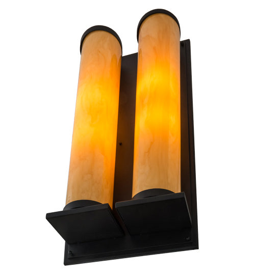 Meyda Tiffany 164367 Four Light Wall Sconce, Textured Black