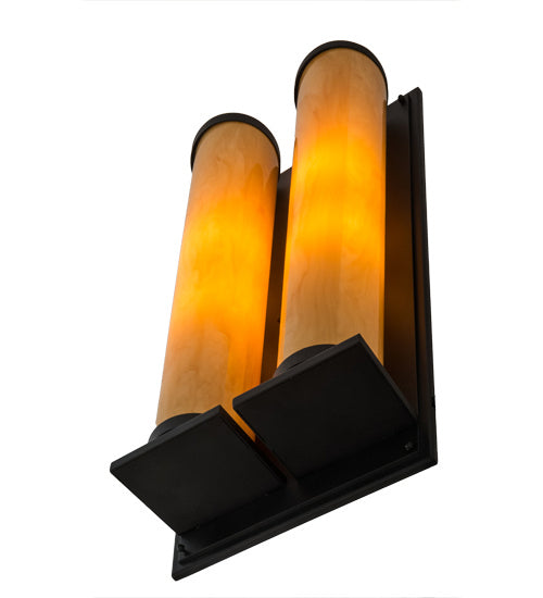 Meyda Tiffany 164367 Four Light Wall Sconce, Textured Black