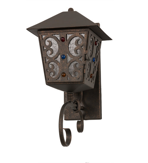 Meyda Tiffany 164817 One Light Wall Sconce, Gilded Tobacco