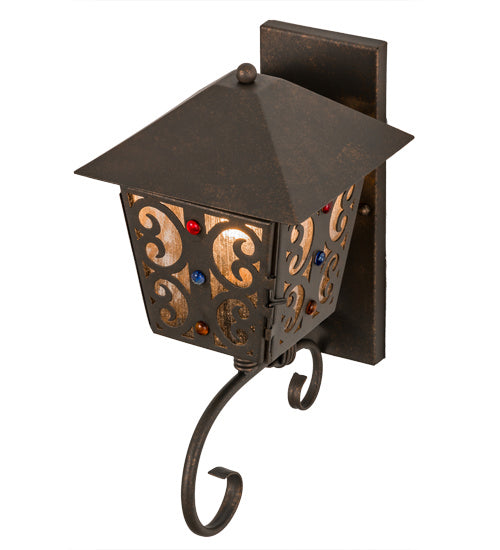 Meyda Tiffany 164817 One Light Wall Sconce, Gilded Tobacco