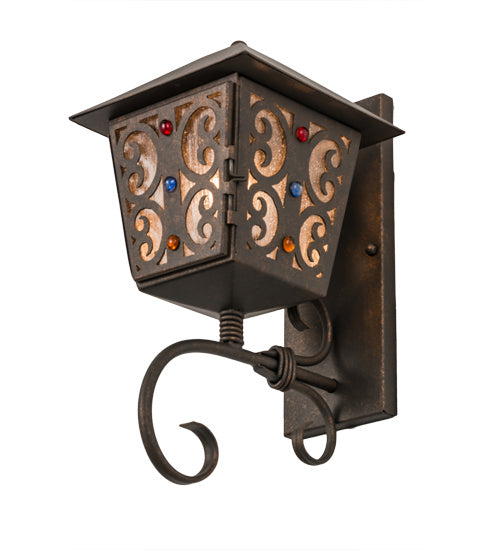 Meyda Tiffany 164817 One Light Wall Sconce, Gilded Tobacco