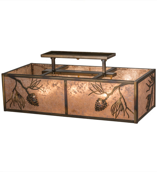 Meyda Tiffany 164985 Six Light Flushmount, Antique Copper,Burnished