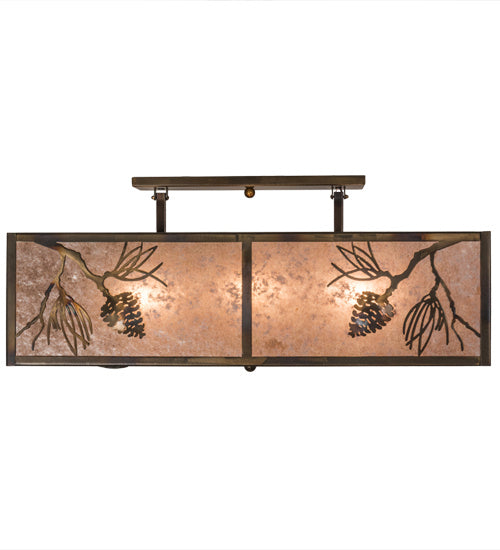 Meyda Tiffany 164985 Six Light Flushmount, Antique Copper,Burnished