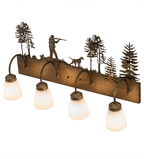 Meyda Tiffany 165087 Four Light Vanity, Antique Copper