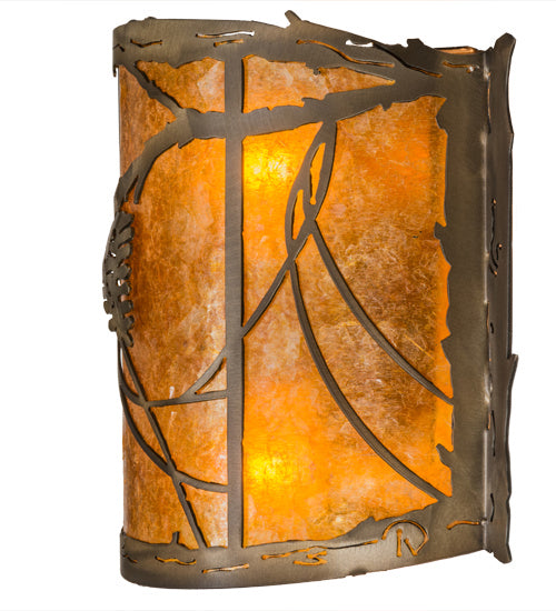 Meyda Tiffany 165158 Two Light Wall Sconce, Antique Copper