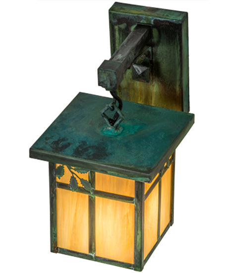 Meyda Tiffany 165199 One Light Wall Sconce, Verdigris