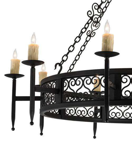 Meyda Tiffany 165221 Ten Light Chandelier, Black