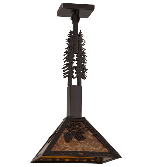 Meyda Tiffany 165542 One Light Pendant, Oil Rubbed Bronze