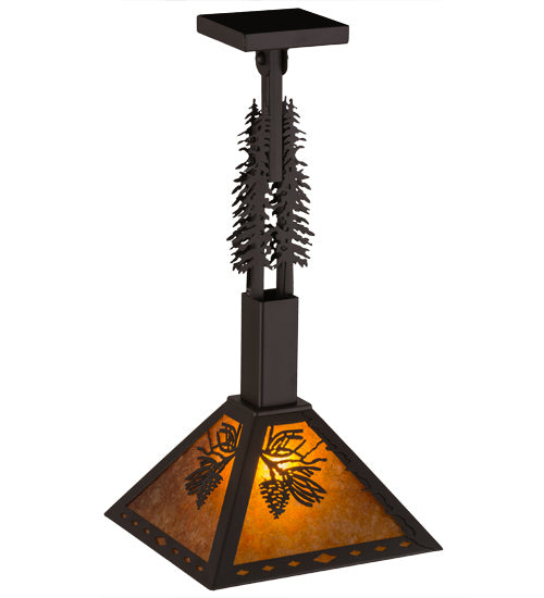 Meyda Tiffany 165542 One Light Pendant, Oil Rubbed Bronze