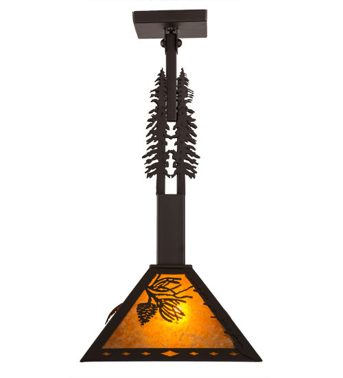 Meyda Tiffany 165542 One Light Pendant, Oil Rubbed Bronze
