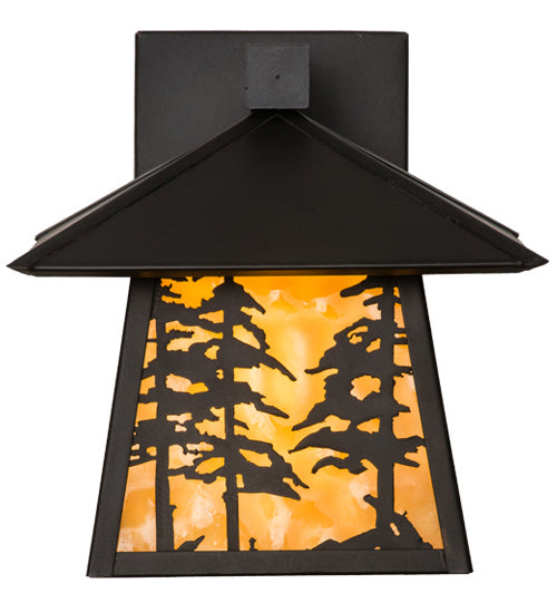 Meyda Tiffany 165573 One Light Wall Sconce, Craftsman Brown