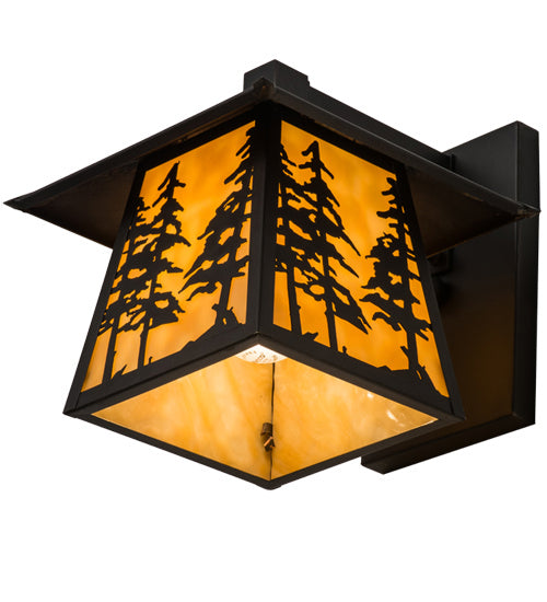 Meyda Tiffany 165573 One Light Wall Sconce, Craftsman Brown