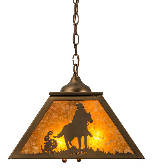 Meyda Tiffany 165808 Two Light Pendant, Antique Copper