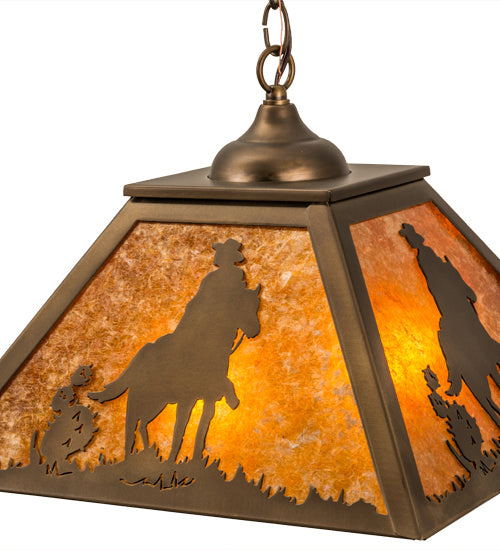 Meyda Tiffany 165808 Two Light Pendant, Antique Copper