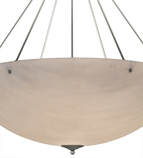 Meyda Tiffany 165867 Eight Light Semi-Flushmount, Nickel