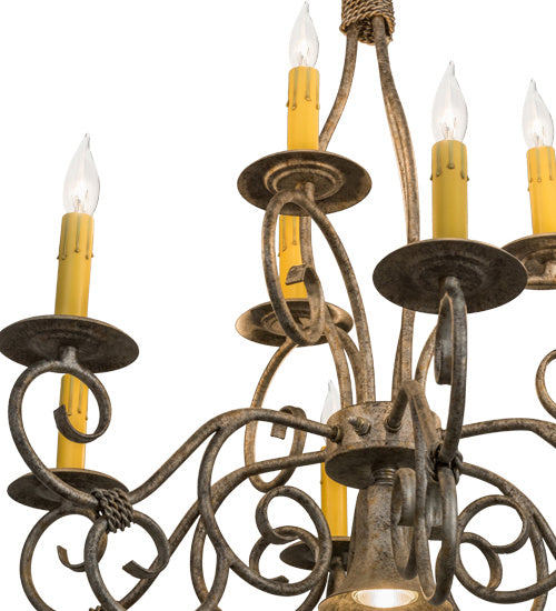 Meyda Tiffany 165963 Ten Light Chandelier, Corinth