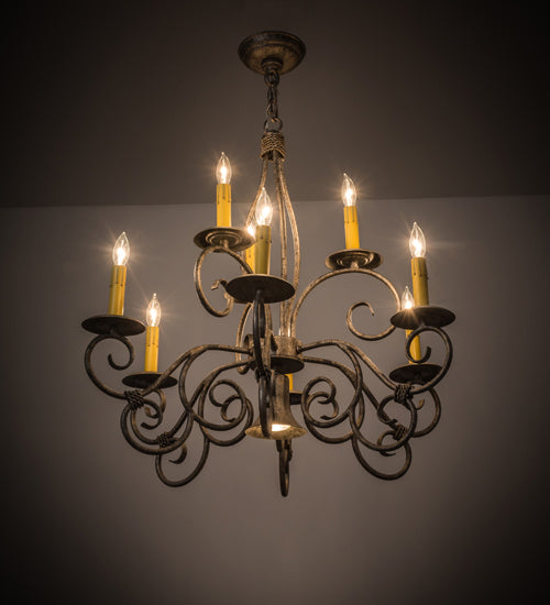 Meyda Tiffany 165963 Ten Light Chandelier, Corinth