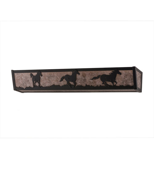 Meyda Tiffany 165969 Four Light Vanity, Flat Black