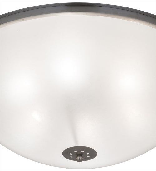 Meyda Tiffany 166061 Six Light Flushmount, Brushed Stainless Steel