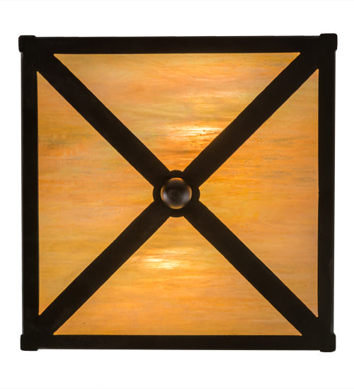 Meyda Tiffany 166326 Two Light Flushmount, Oil Rubbed Bronze