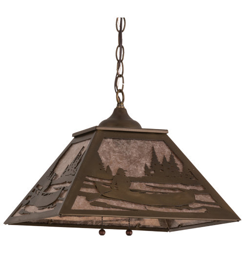 Meyda Tiffany 166329 Two Light Pendant, Antique Copper