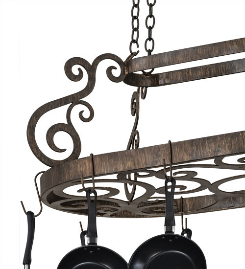 Meyda Tiffany 166434 Pot Rack, Delmonico Bronze