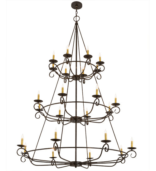 Meyda Tiffany 166524 24 Light Chandelier, Delmonico Bronze